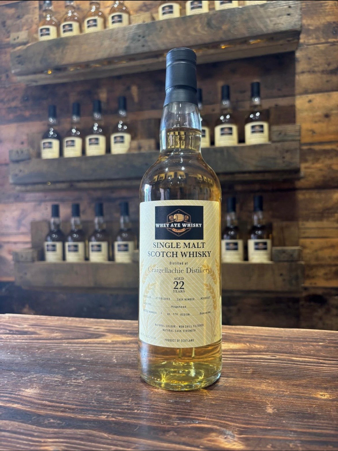 22 year old Craigellachie single malt scotch whisky